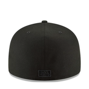 New Era Minnesota Twins TC Black on Black 59FIFTY Fitted Hat back view
