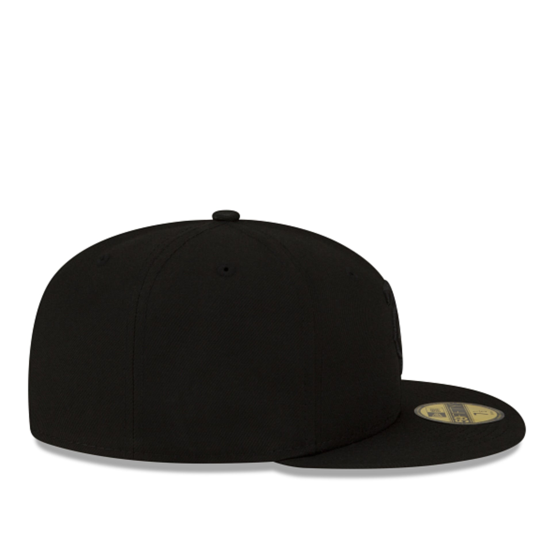 New Era Minnesota Twins TC Black on Black 59FIFTY Fitted Hat right side view