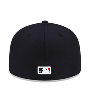 New Era 59Fifty Minnesota Twins 2023 Navy Authentic Road Fitted Hat back view