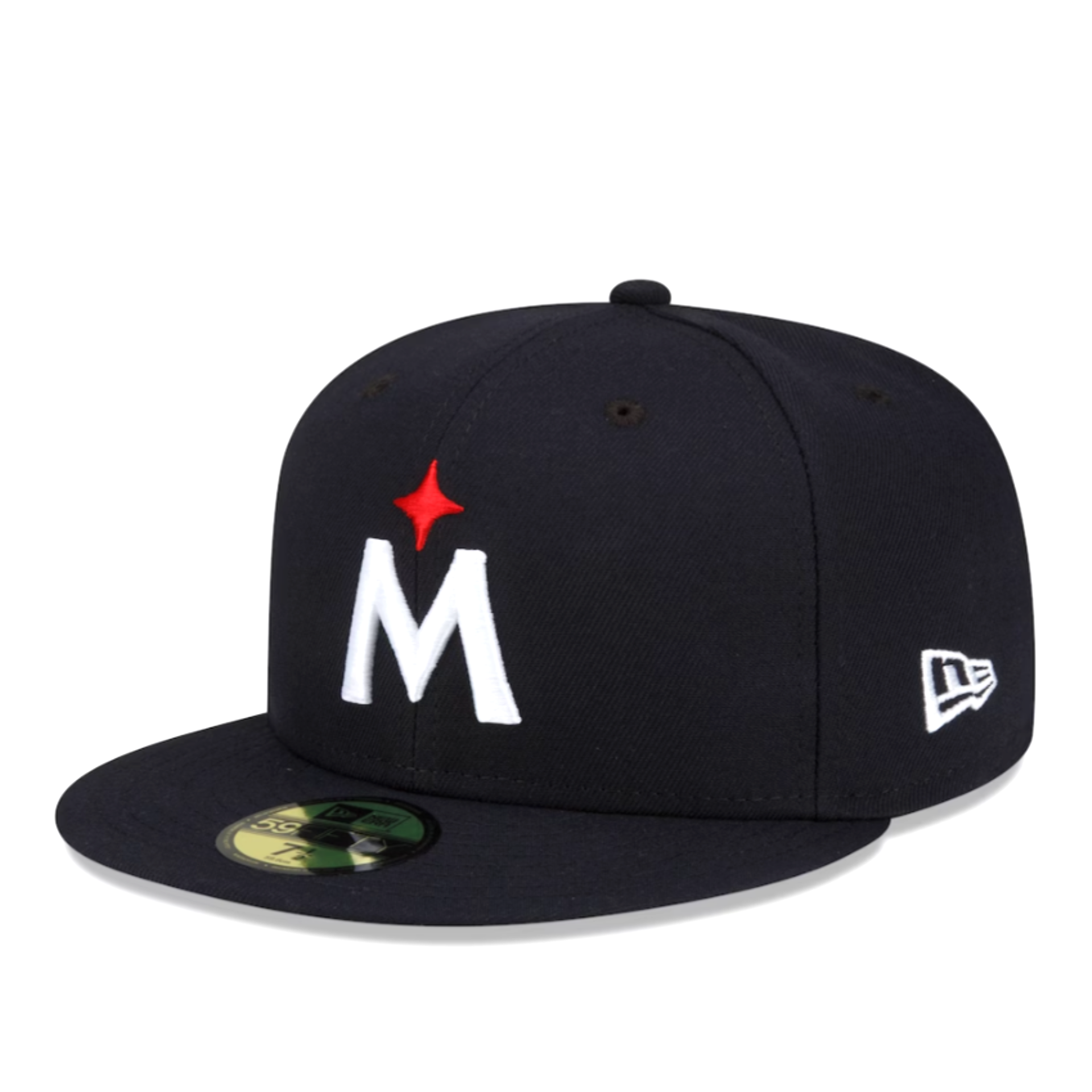 Navy Minnesota Twins Cooperstown 59FIFTY New Era Fitted Hat front left angle view