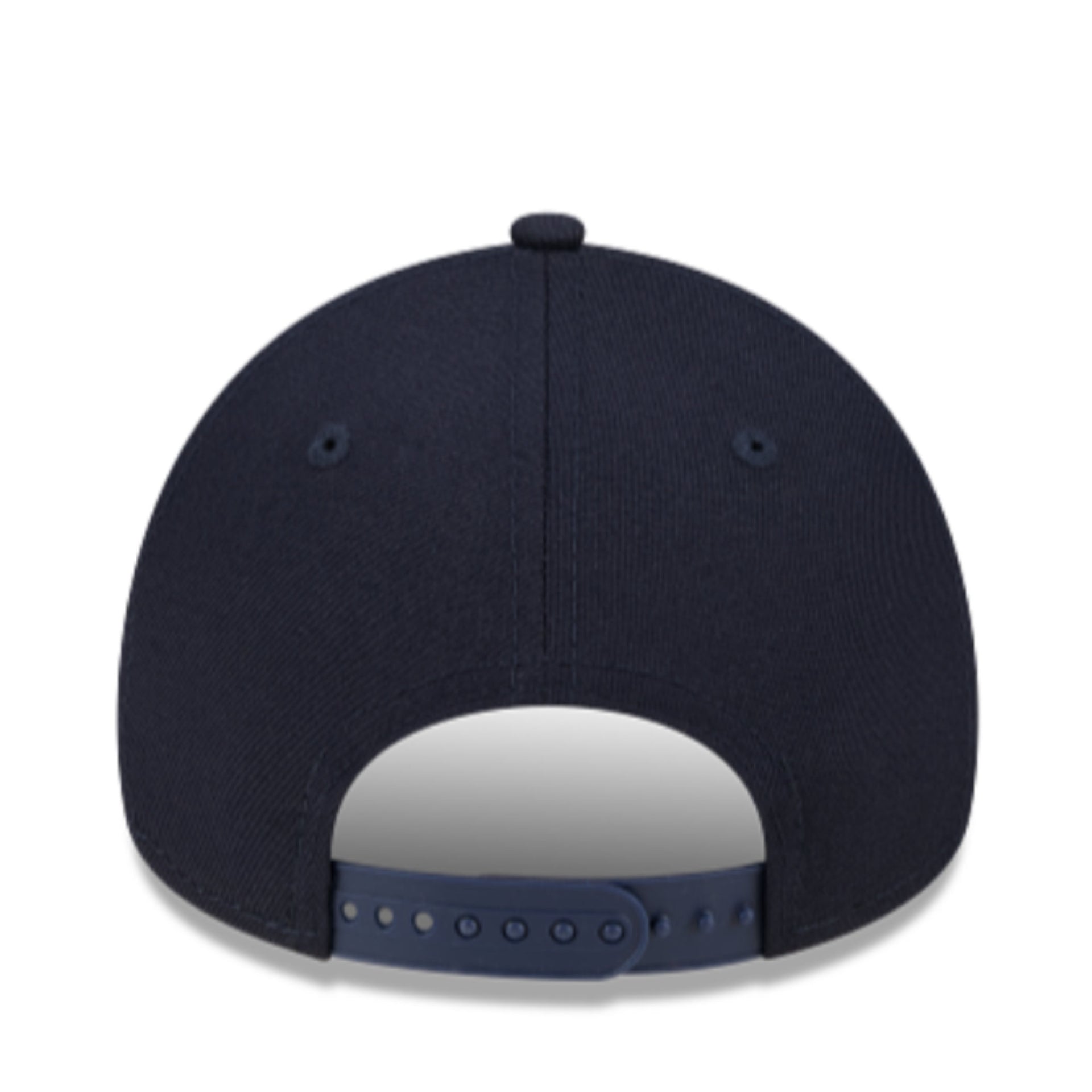 Back View of New Era Minnesota Twins Navy A-Frame 9FORTY Snapback Hat