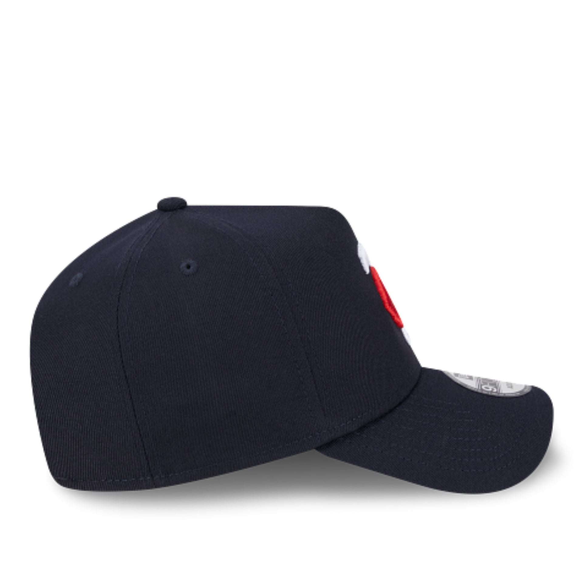 New Era Minnesota Twins Navy A-Frame 9FORTY Snapback Hat right side view