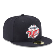 New Era Minnesota Twins Cooperstown Collection 1987 59FIFTY Fitted Hat front right angle view