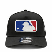 New Era Los Angeles Dodgers Black MLB Batterman 9FIFTY A-Frame Snapback Hat front view