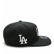 New Era Los Angeles Dodgers Black MLB Batterman 9FIFTY A-Frame Snapback Hat side view