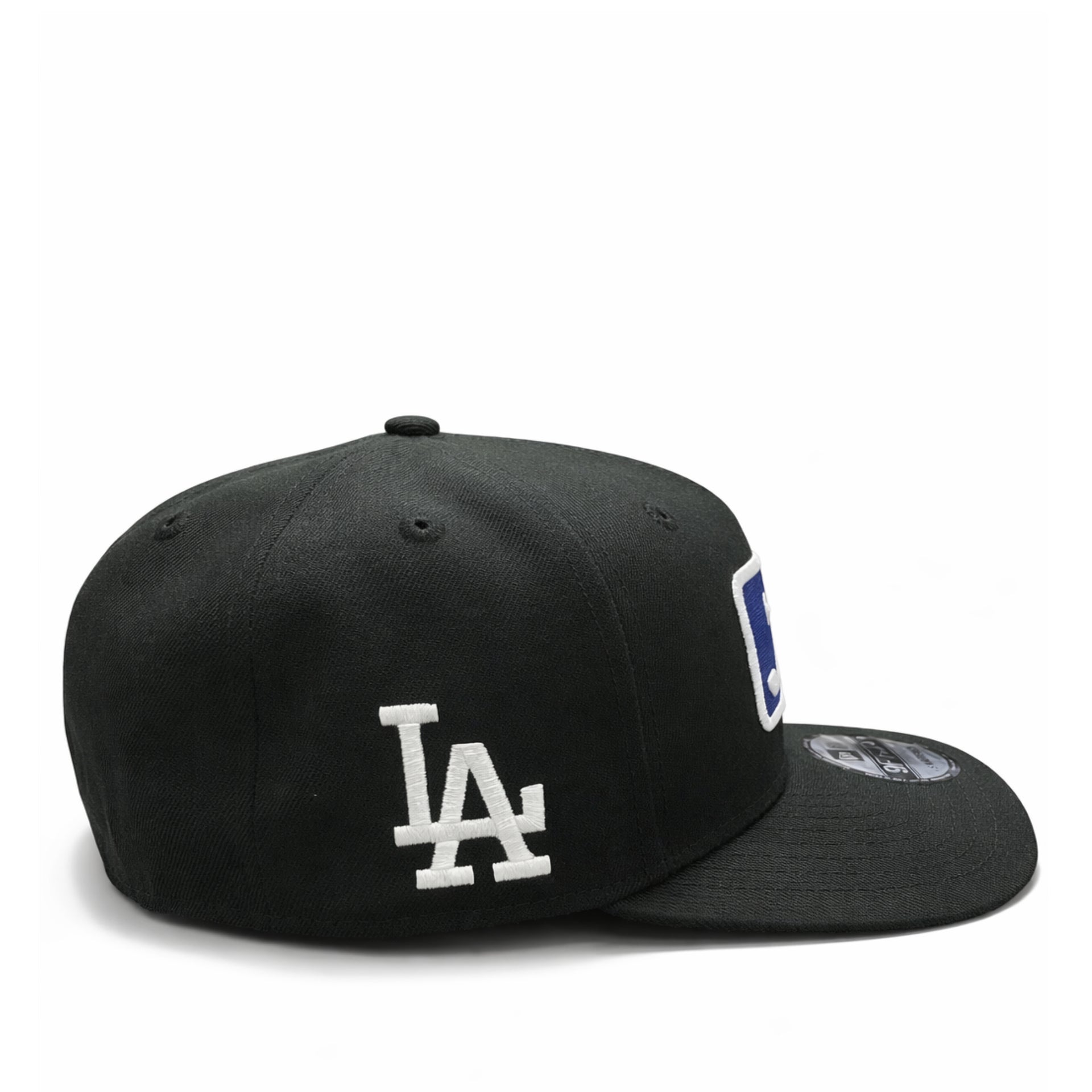 New Era Los Angeles Dodgers Black MLB Batterman 9FIFTY A-Frame Snapback Hat side view