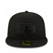 New Era 59Fifty Batterman Umpire Logo All Black Fitted Hat front view
