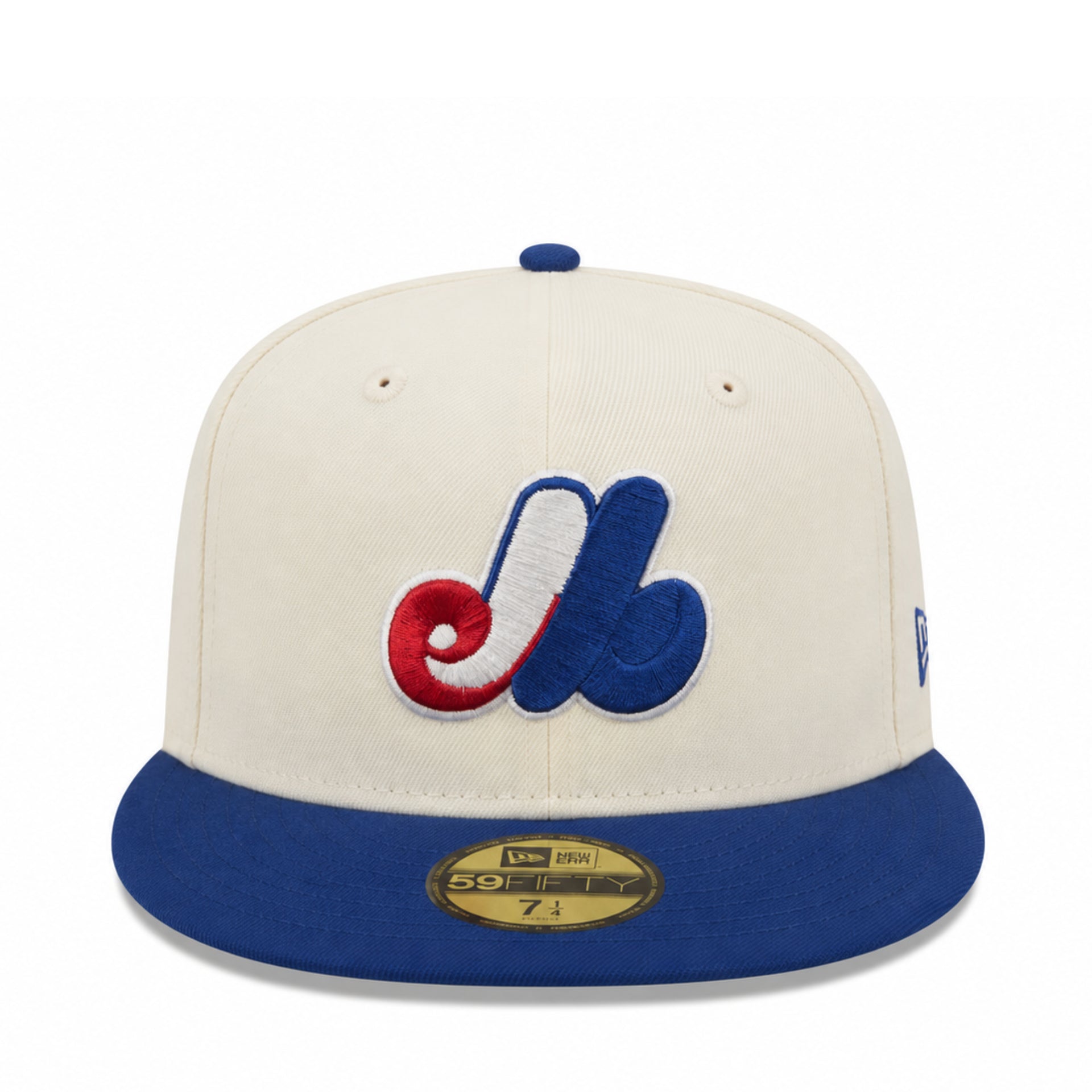 Baseball cap with montreal expos logo on a white background