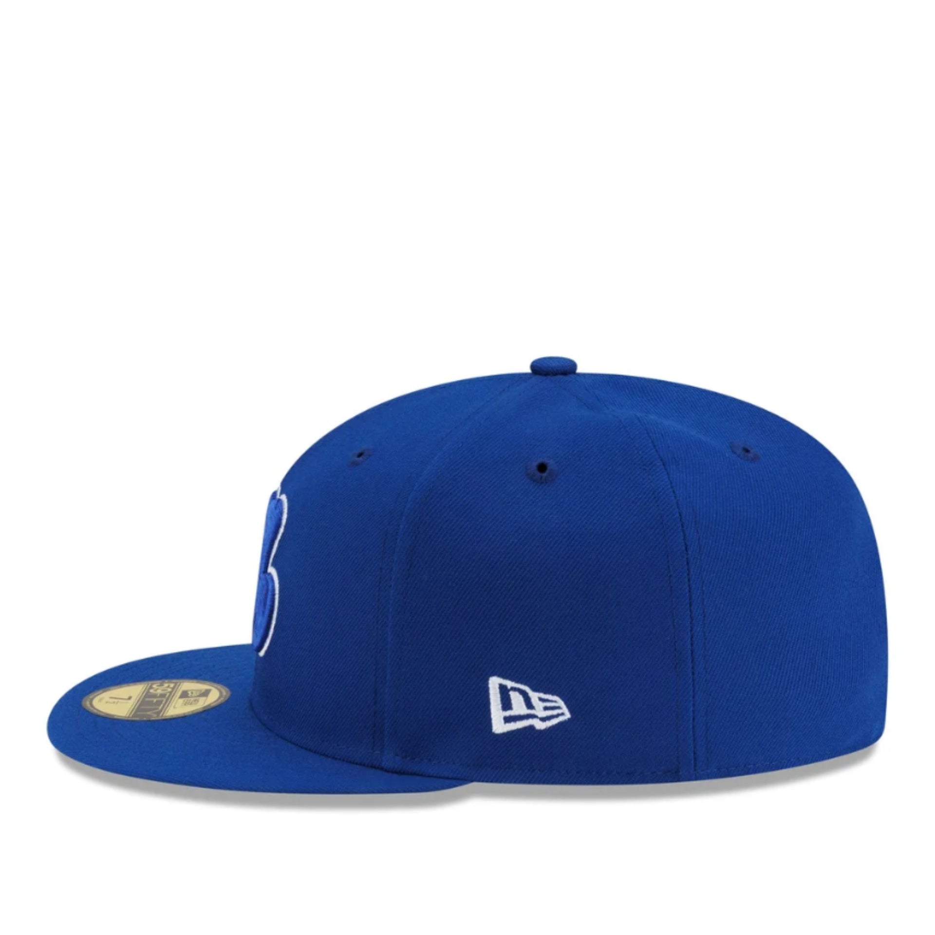 New Era Montreal Expos Royal Blue 59FIFTY Fitted Hat left side view