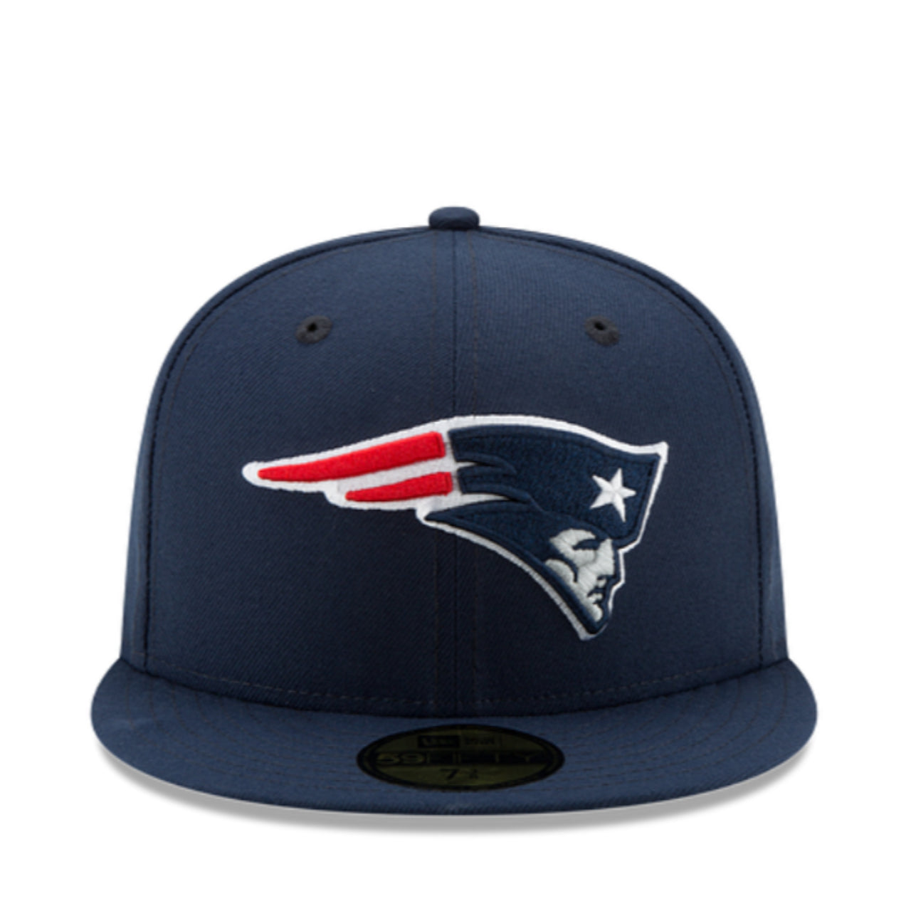 New Era New England Patriots Navy 59FIFTY Fitted Hat front view