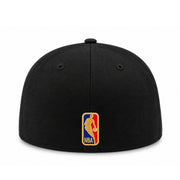 Back view of New Era New York Knicks 2026 Champions black 59FIFTY fitted cap with embroidered NBA logo