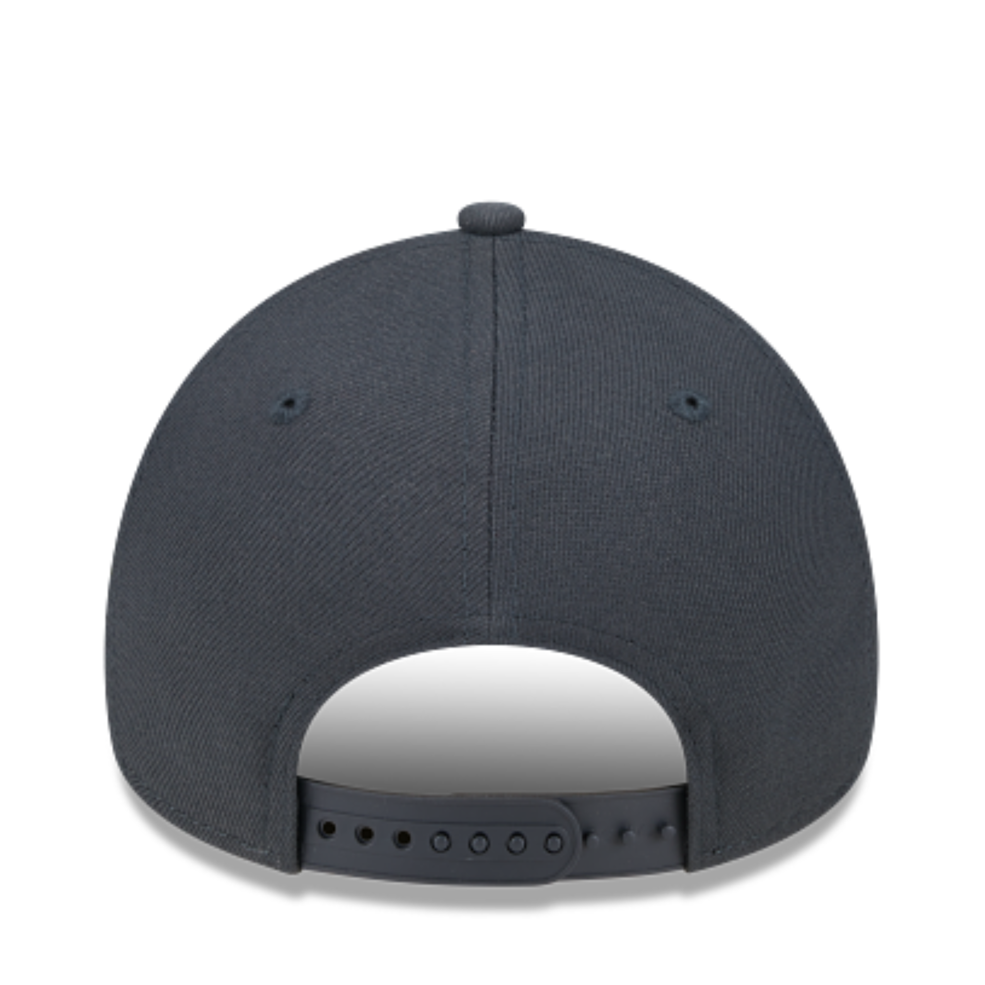 back view of new era new york mets dark graphite 9forty a-frame snapback hat