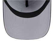 gray under visor view of new era new york mets dark graphite 9forty a-frame snapback hat