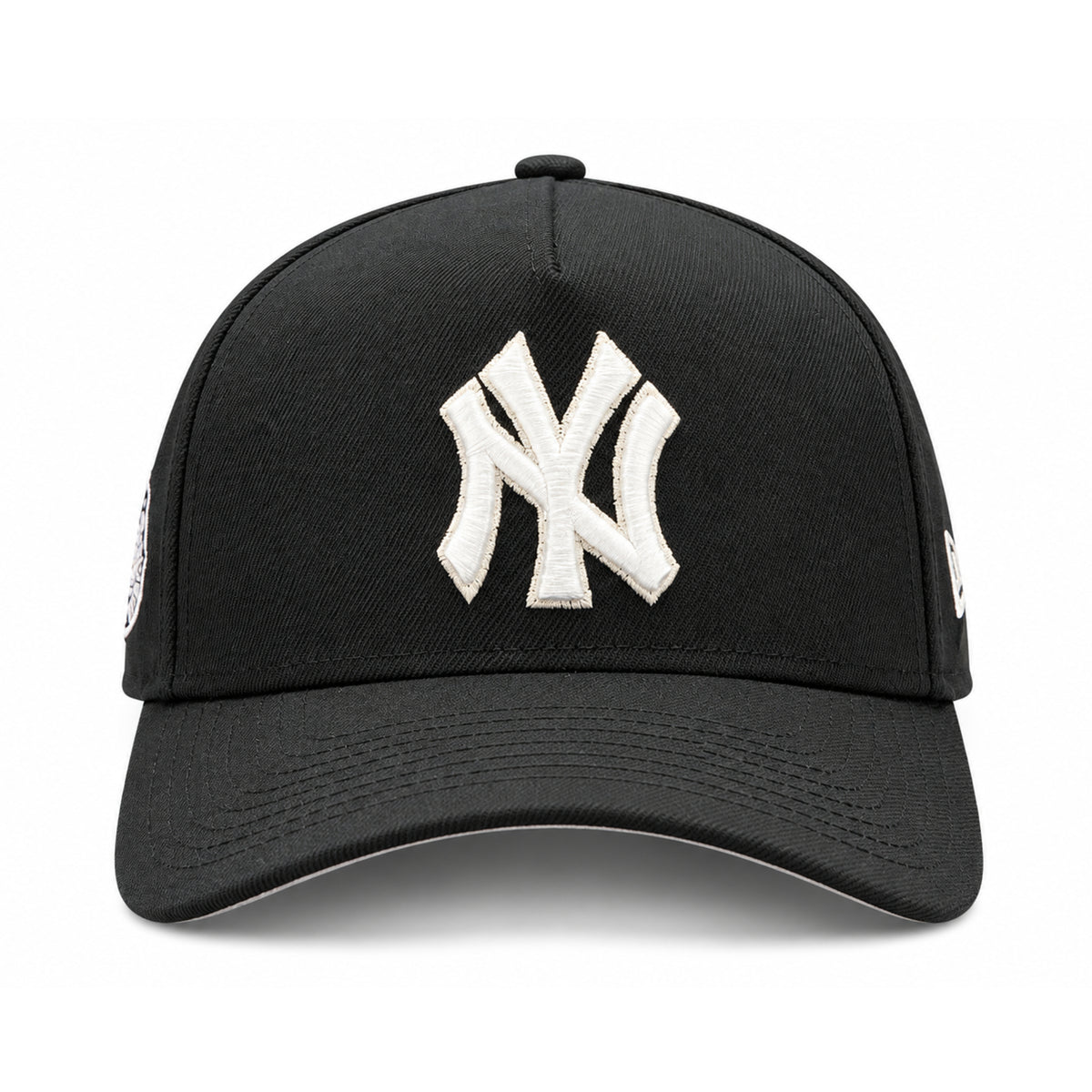Front view of New Era New York Yankees All Star Game 9FORTY A-Frame snapback with black structured crown and raised white NY logo