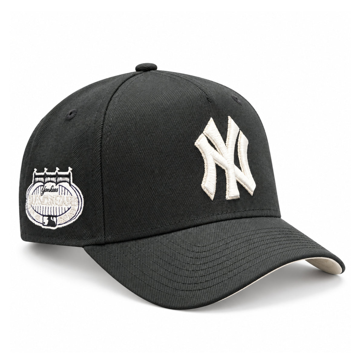 New Era New York Yankees All Star Game 9FORTY A-Frame black snapback hat with raised white NY logo and Yankee Stadium embroidered side patch
