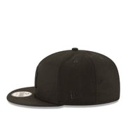 New Era New York Yankees NY Black on Black 9FIFTY Snapback side view