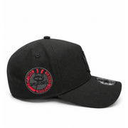 New Era New York Yankees Black Red Heart 1962 World Series Patch 9FORTY A-Frame Snapback Hat side view
