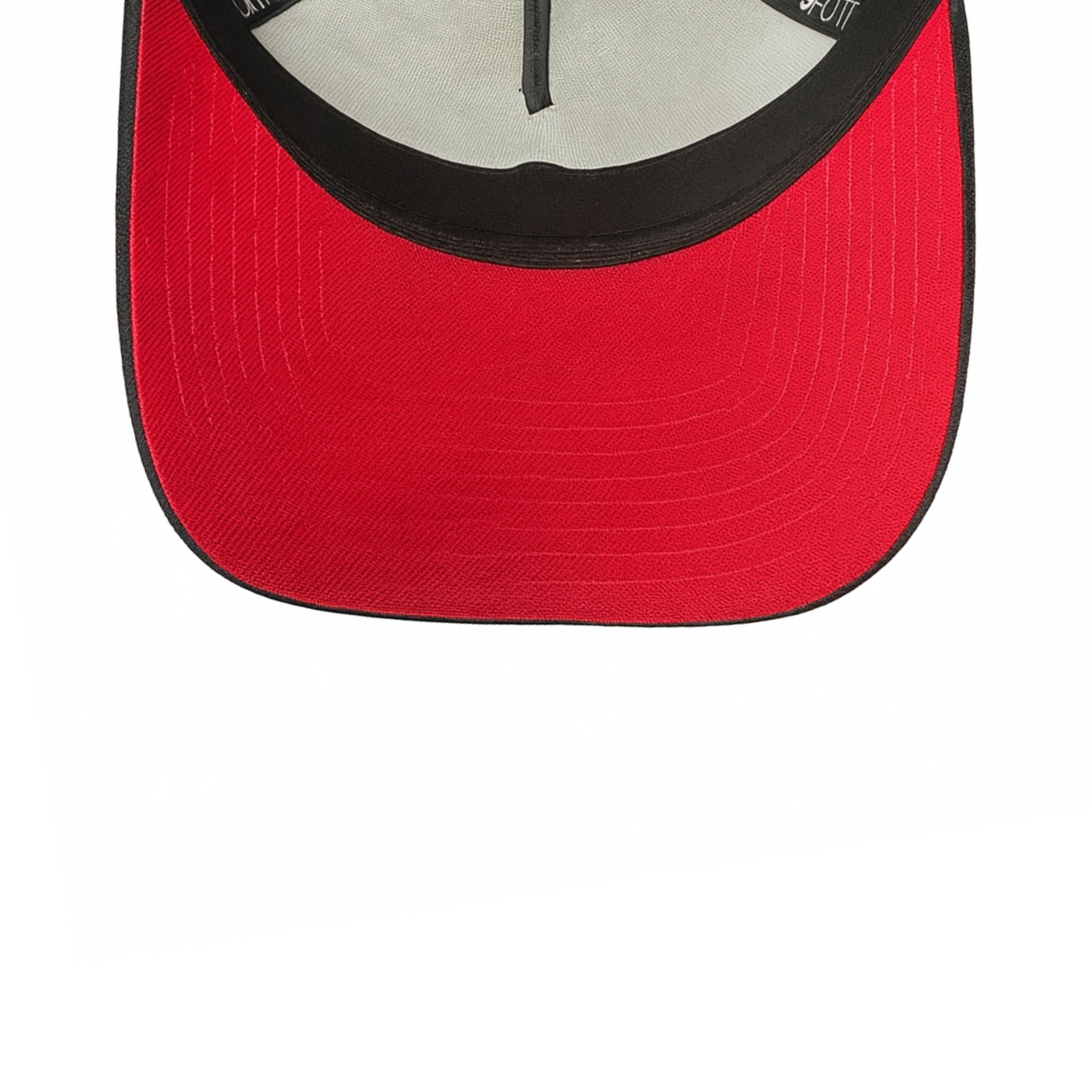 New Era New York Yankees Black Red Heart 1962 World Series Patch 9FORTY A-Frame Snapback Hat red under visor view