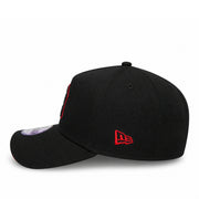 New Era New York Yankees Black Red Outlined 9FORTY A-Frame Snapback Hat left side view