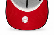 New Era New York Yankees Black Red Outlined 9FORTY A-Frame Snapback Hat red under visor view