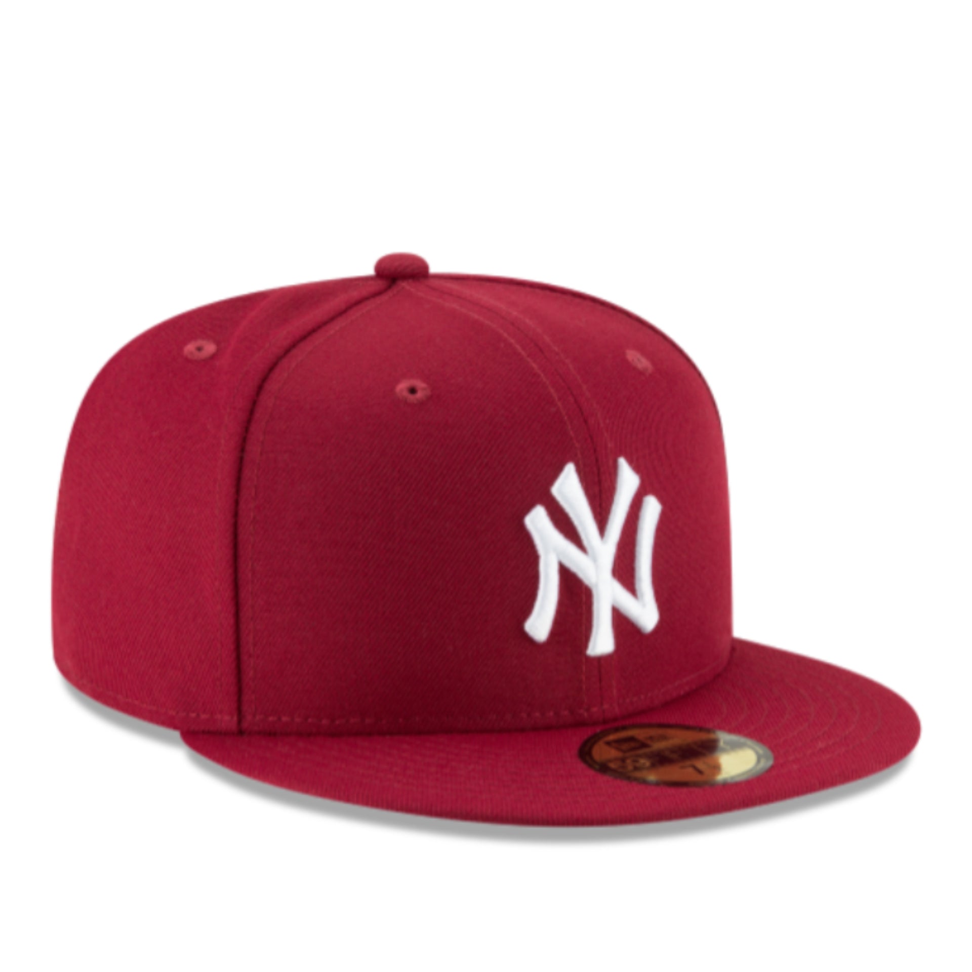 New Era New York Yankees Burgundy 59FIFTY Fitted Hat front right view
