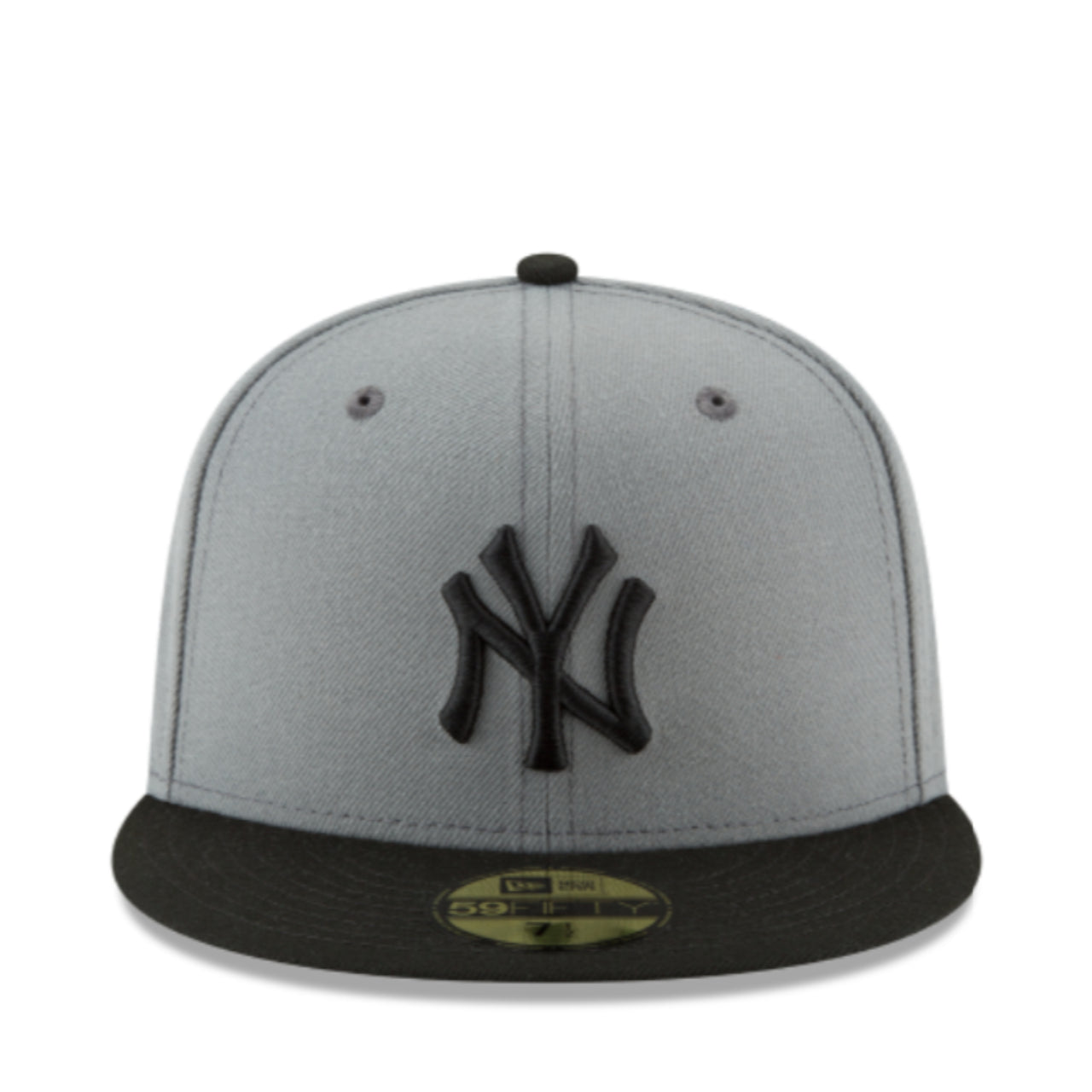 New Era New York Yankees Charcoal Black 59FIFTY Fitted Hat front view