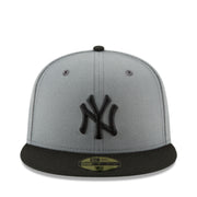 New Era New York Yankees Charcoal Black 59FIFTY Fitted Hat front view