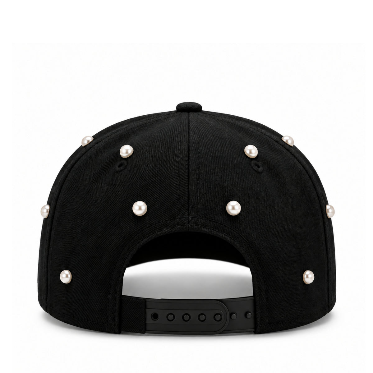 New Era New York Yankees Black White 9FIFTY A-Frame Snapback Hat back view