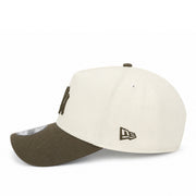 New Era New York Yankees Chrome Walnut Brown 9FORTY A-Frame Snapback Hat left side view