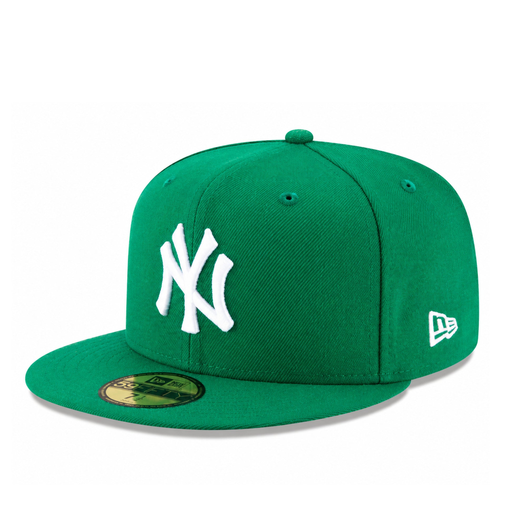 New Era New York Yankees NY Kelly Green 59FIFTY Fitted Hat front left angle view