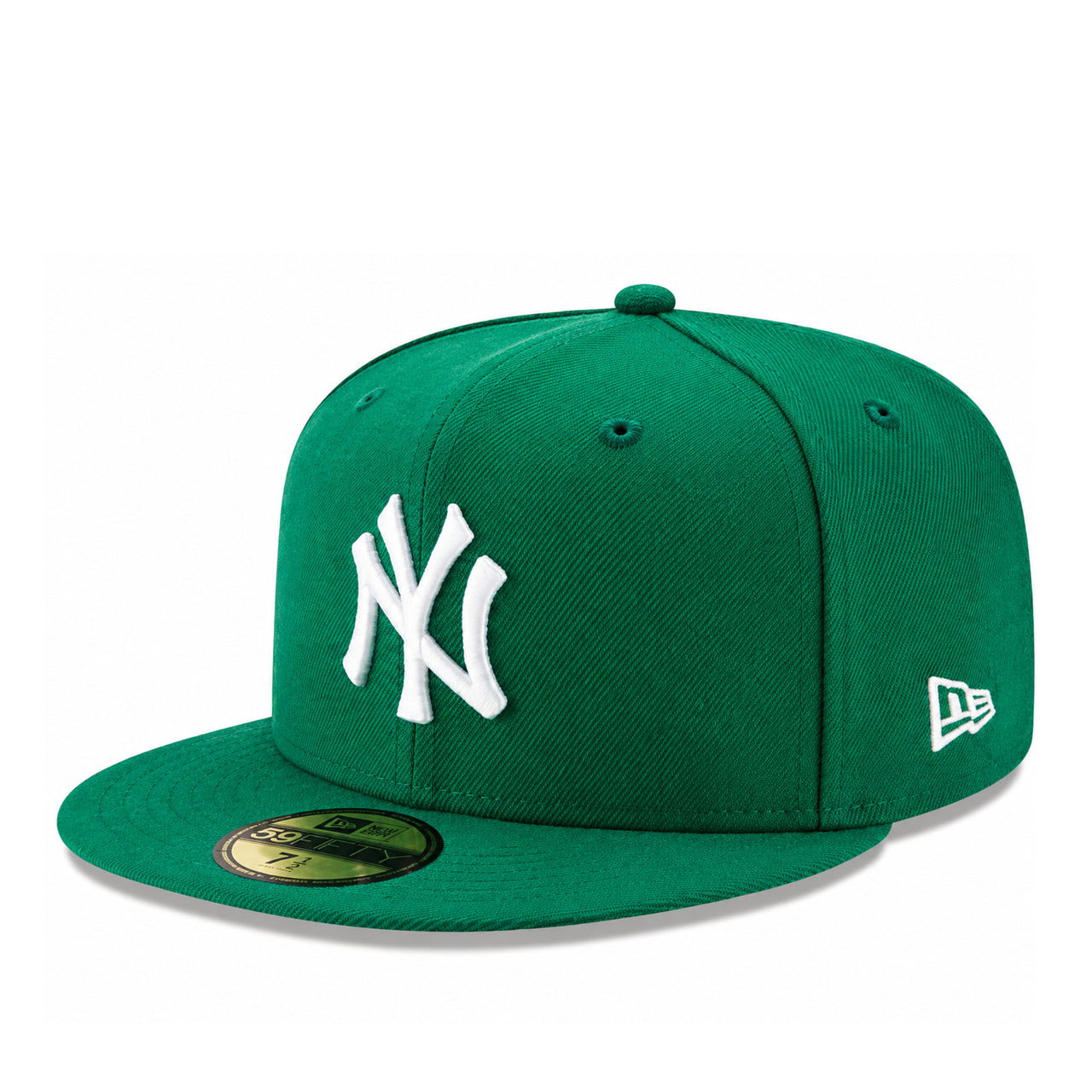 New Era New York Yankees Kelly Green 9FIFTY Snapback Hat front left angle view