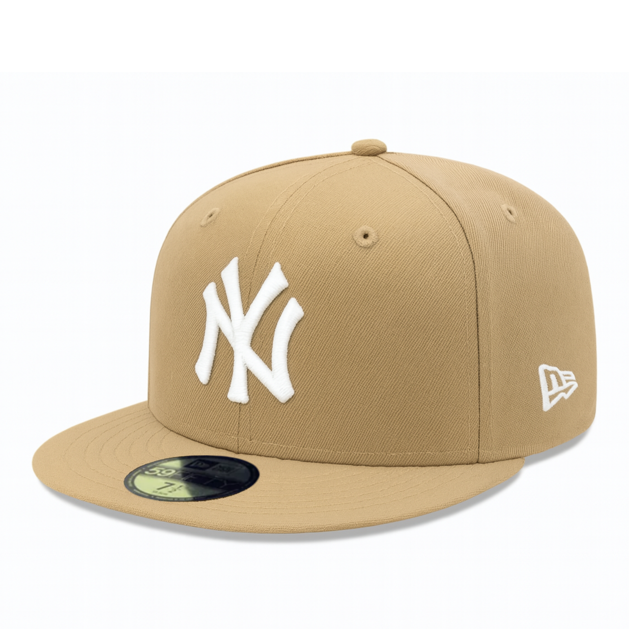 New Era New York Yankees Khaki 59FIFTY Fitted Hat NY Logo - front view