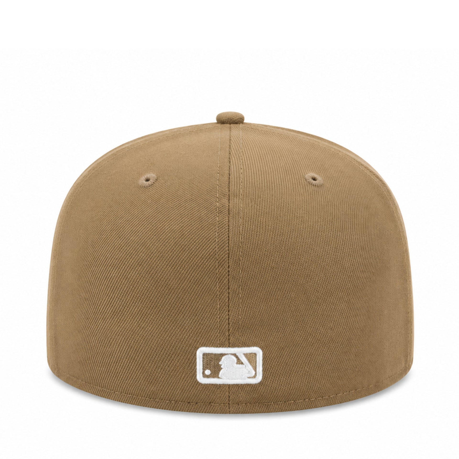 New Era New York Yankees NY 59FIFTY Fitted Hat - Khaki/White Outlined back view