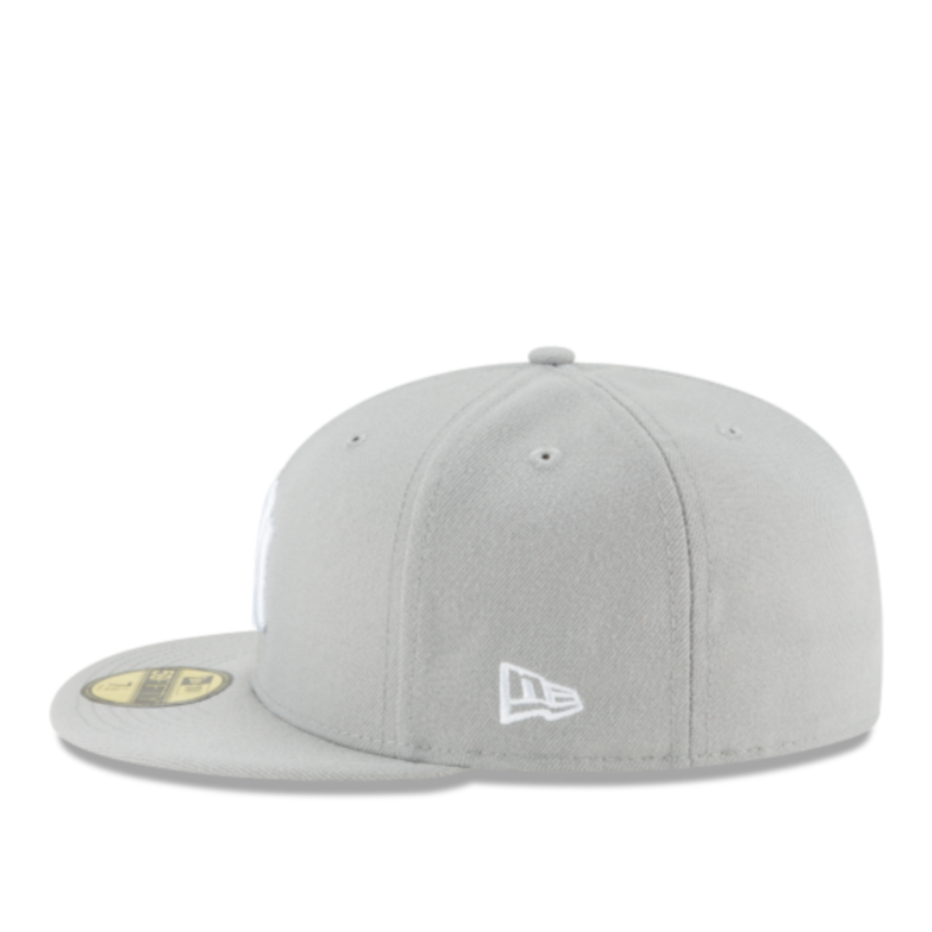 New Era New York Yankees light gray 59FIFTY fitted hat with white logo side