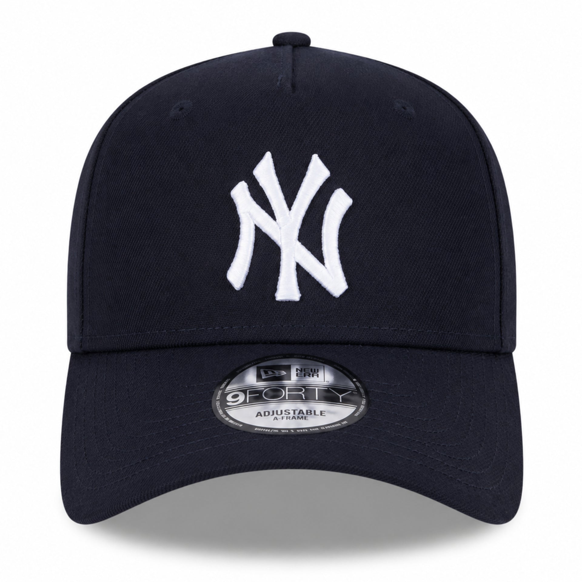 New Era New York Yankees Navy 9FORTY A-Frame Snapback Hat front view