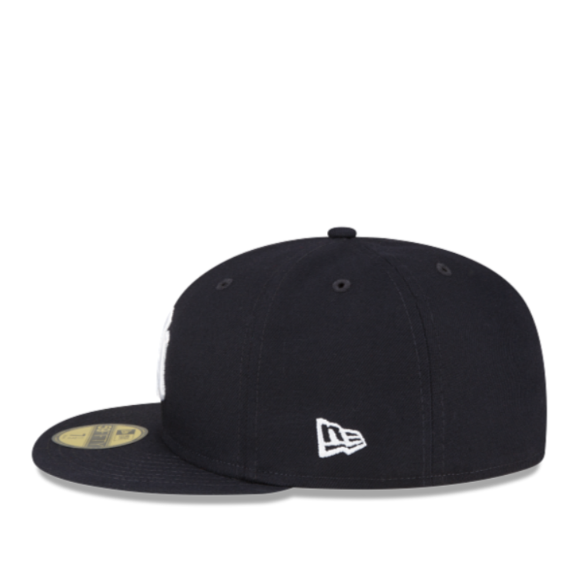 New Era New York Yankees navy on-field 59FIFTY fitted hat side view