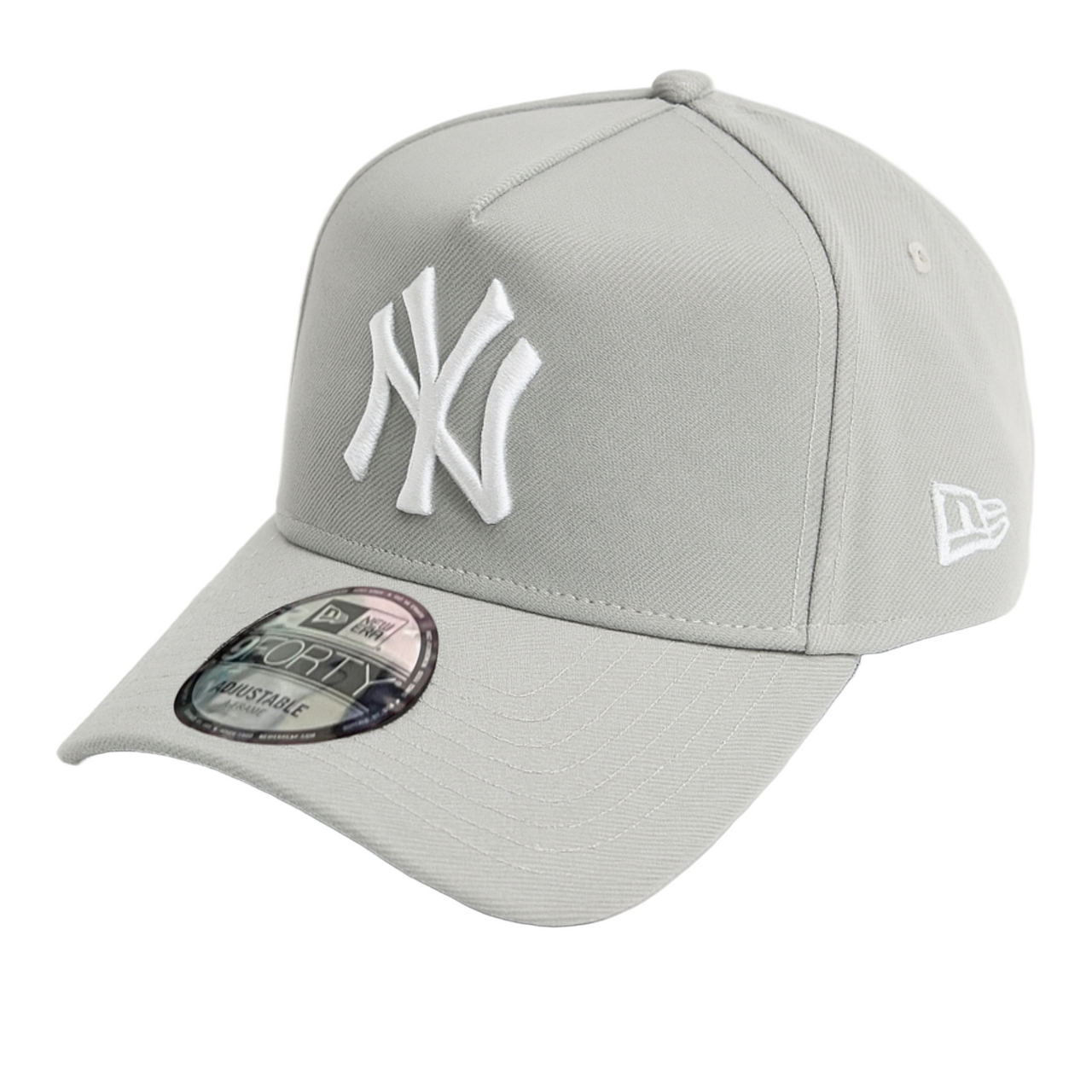 New Era New York Yankees NY Gray 9FORTY A-Frame Snapback Hat front view