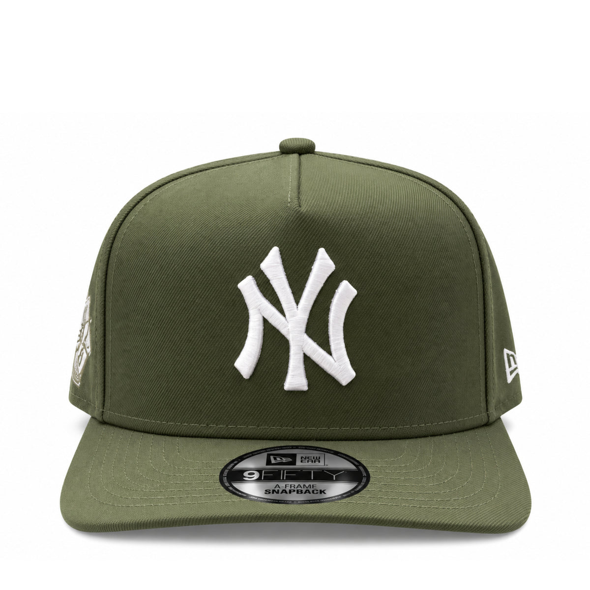 New Era New York Yankees Olive Green 9FIFTY A-Frame Snapback Hat front view