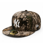 New Era New York Yankees Real Tree Camo 59FIFTY Fitted Hat front side view
