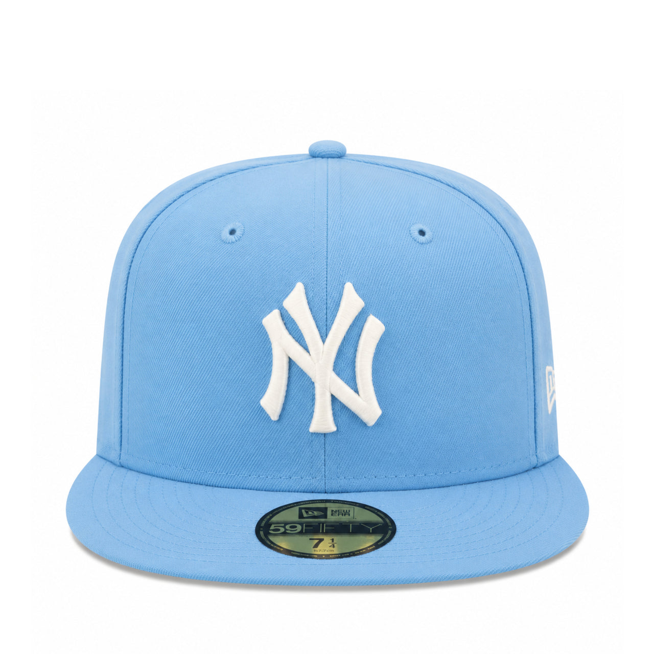 New Era New York Yankees Sky Blue White 59FIFTY Fitted Hat front view