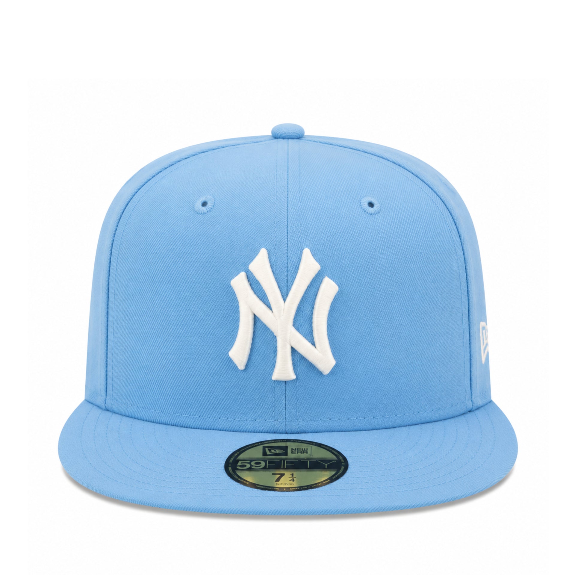 New Era New York Yankees Sky Blue White 59FIFTY Fitted Hat front view