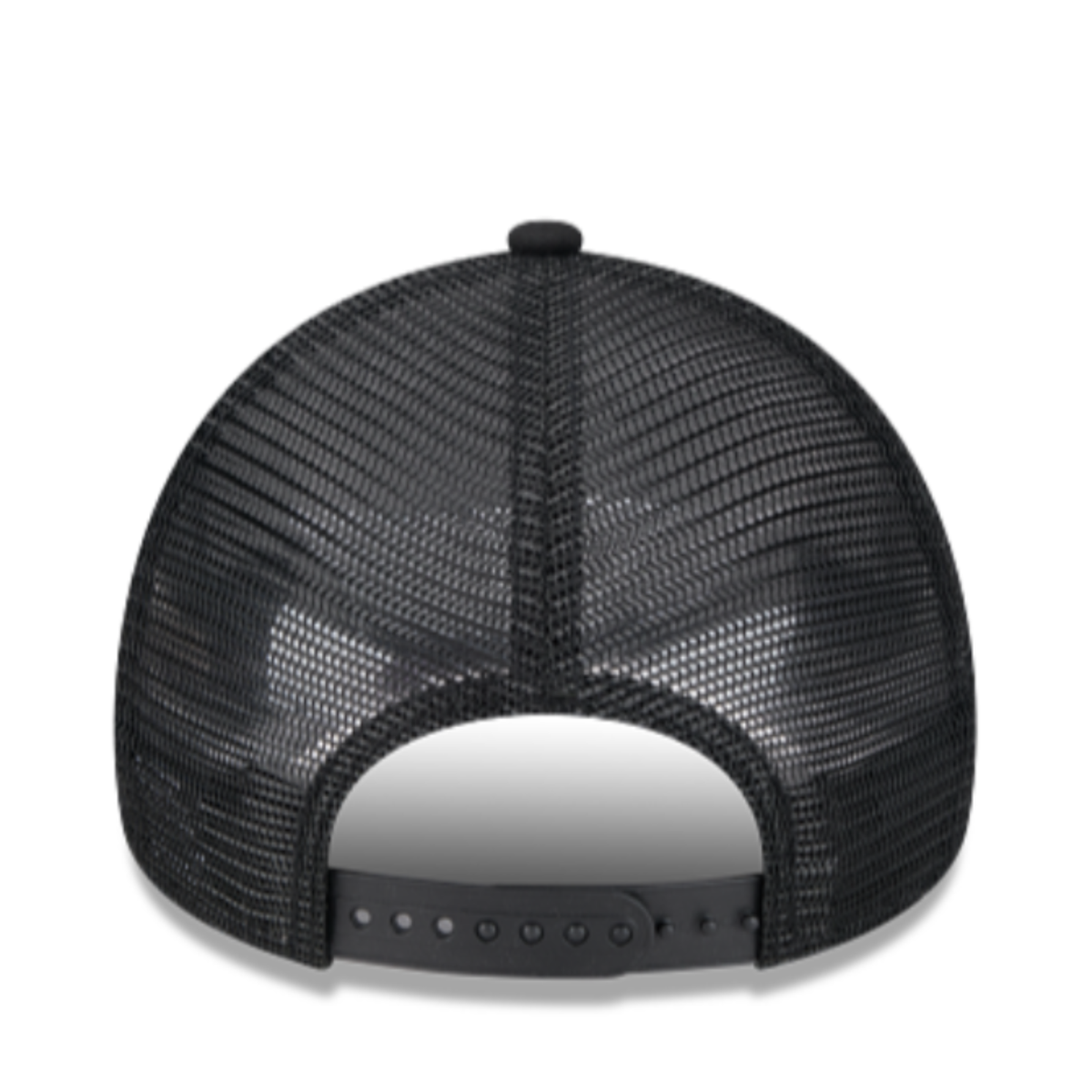 New Era New York Yankees Trucker Black White 9FORTY A-Frame Snapback Hat back view