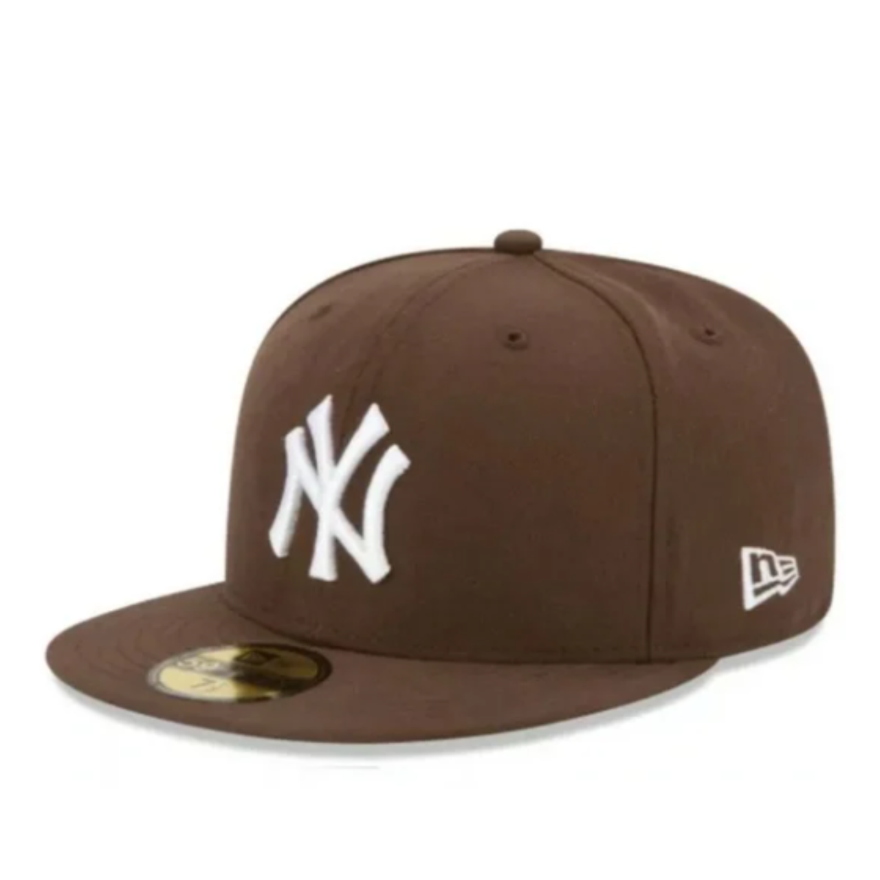 New Era New York Yankees Walnut Brown 59FIFTY Fitted Hat with white logo front