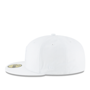New Era New York Yankees White 59FIFTY Fitted Hat side