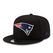 New Era 9FIFTY NFL New England Patriots Black Snapback Hat front view