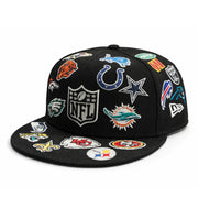 New Era NFL All Over Multi Patch 59FIFTY Fitted Hat-Black