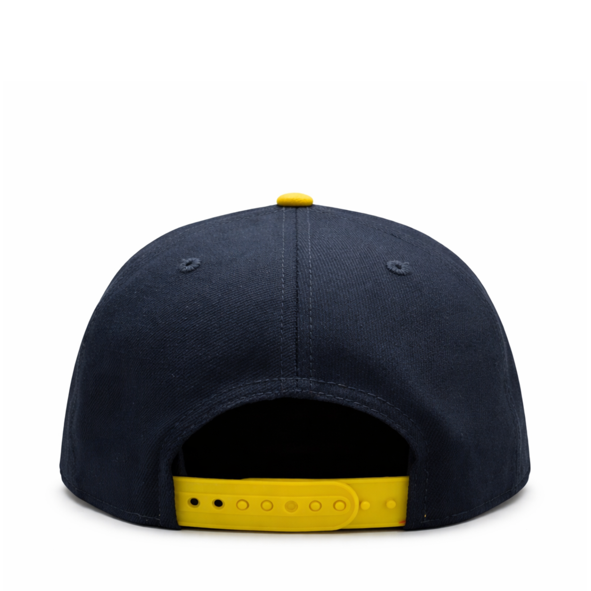 New Era NCAA Notre Dame University 9fifty Snapback Hat Navy back view
