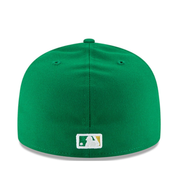 New Era Oakland Athletics A's Kelly Green On-Field 59FIFTY Fitted Hat back view