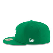 New Era Oakland Athletics A's Kelly Green On-Field 59FIFTY Fitted Hat left side view