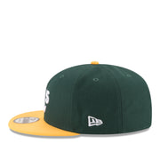 New Era Oakland Athletics A's 9FIFTY Snapback - Green/Yellow left side view
